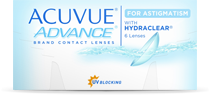 ACUVUE ADVANCE for ASTIGMATISM Kontaktlinsen Monatskontaktlinsen bei Hornhautverkrümmung - preiswert und zuverlässig