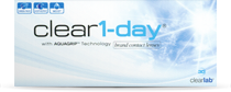 Clear 1-day tages-kontaktlinsen