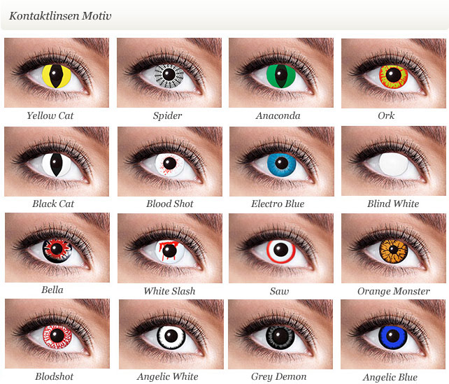 EyeCatcher Kontaktlinsen | Vampirlinsen, Halloween Kontaktlinsen