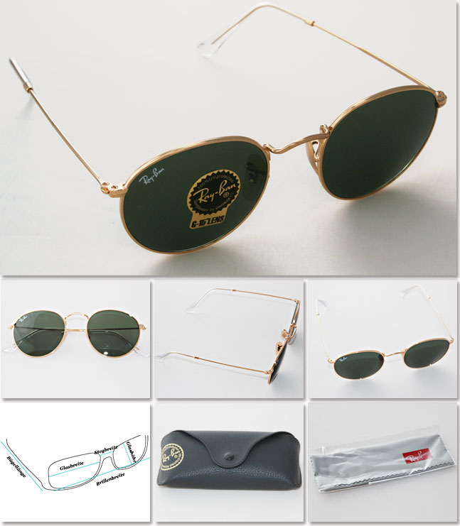 Sonnenbrille Metal von Ray-Ban, der Rundbrillenklassiker von Ray-Ban; trug schon John Lennon